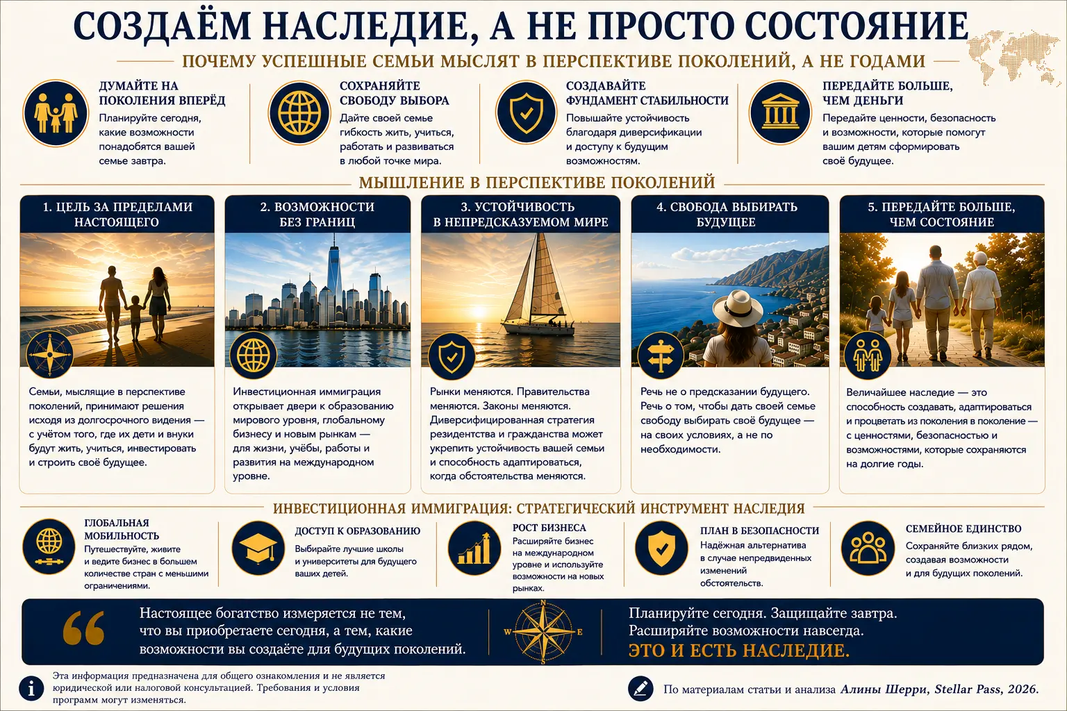 Инфографика «Успешное семейное мышление», основанная на исследованиях и анализе Alina Scerri